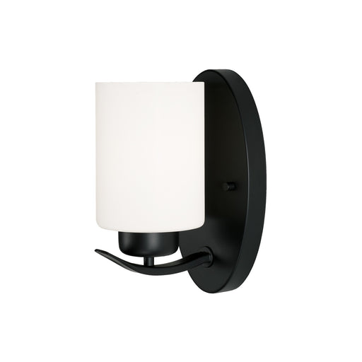 Capital Lighting 615211MB-338 Dixon One Light Wall Sconce, Matte Black Main Image.jpg