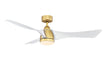 Fanimation FPD6858BSMW Klear 56" Ceiling Fan Brushed Satin Brass Main Image.jpg