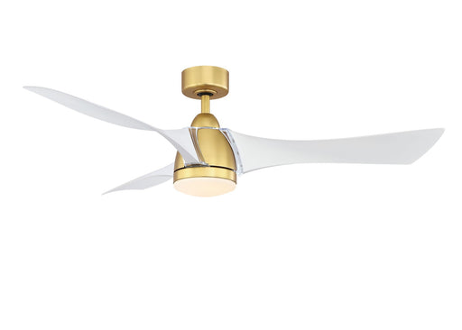 Fanimation FPD6858BSMW Klear 56" Ceiling Fan Brushed Satin Brass Main Image.jpg