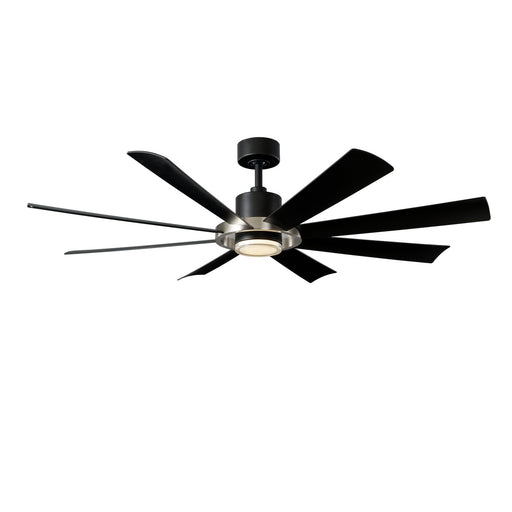 Modern Forms Fans FR-W2303-60L-BN/MB 60"Ceiling Fan, Brushed Nickel/Matte Black