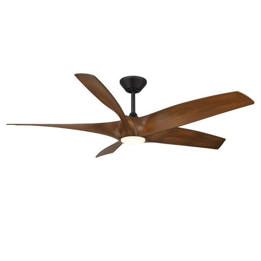 Modern Forms Fans FR-W2401-62L-MB/DK 62"Ceiling Fan, Matte Black/Distressed Koa