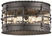 Minka-Lavery 8889-A39 Mallorca Three Light Flush Mount, Spanish Iron Alternate Image.jpg