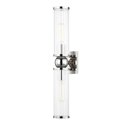 Hudson Valley 5272-PN Malone Two Light Wall Sconce, Polished Nickel Main Image.jpg