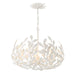 Crystorama 566-MT Broche Five Light Chandelier Matte White Main Image.jpg