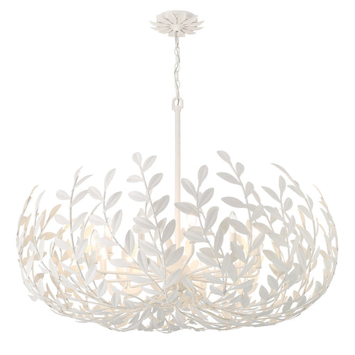 Crystorama 569-MT Broche 12 Light Chandelier Matte White Main Image.jpg