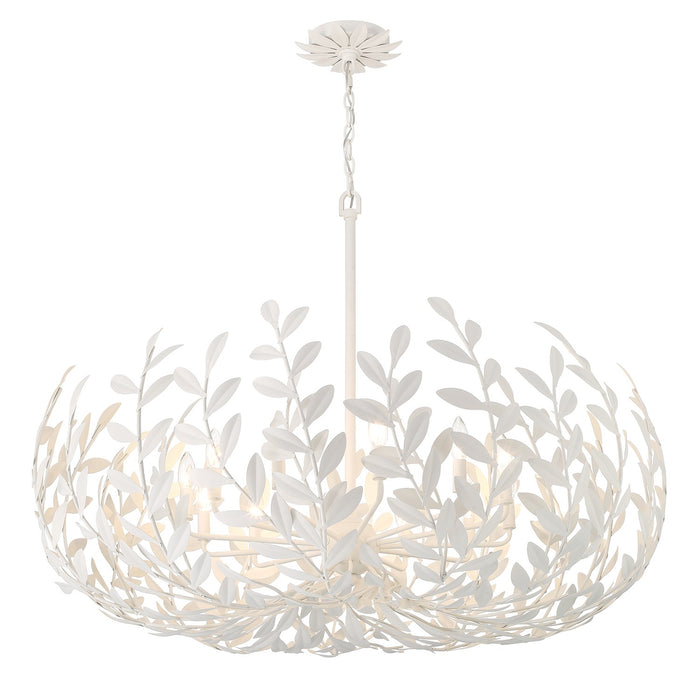 Crystorama 569-MT Broche 12 Light Chandelier Matte White Main Image.jpg