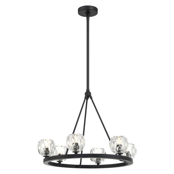Crystorama ARA-10264-MK Aragon LED Chandelier Matte Black Main Image.jpg