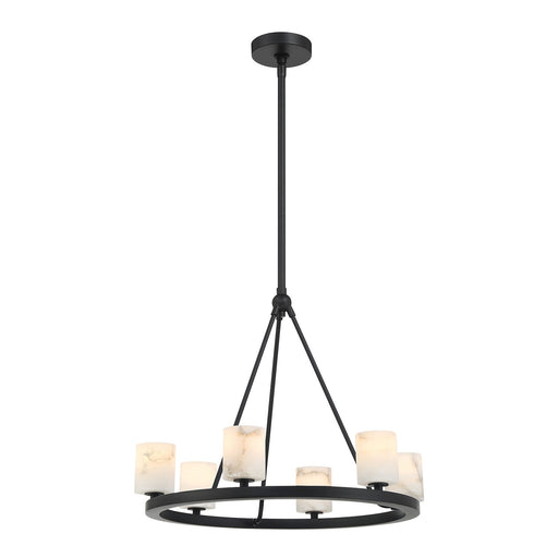 Crystorama ARA-10264-MK-ST Aragon LED Chandelier Matte Black Main Image.jpg