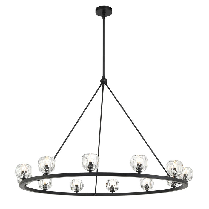 Crystorama ARA-10266-MK Aragon LED Chandelier Matte Black Main Image.jpg