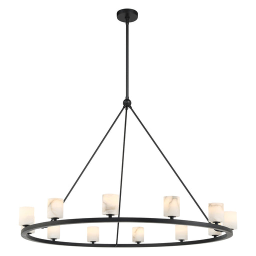 Crystorama ARA-10266-MK-ST Aragon LED Chandelier Matte Black Main Image.jpg
