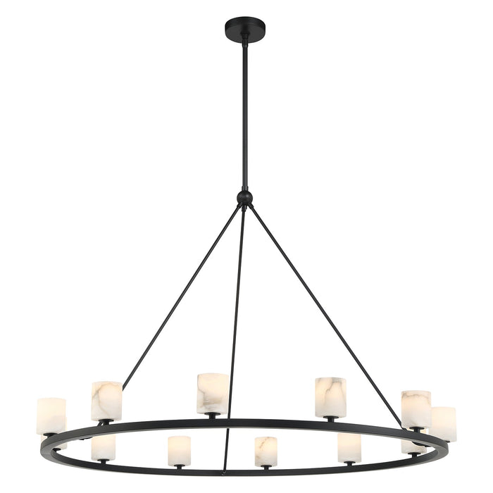Crystorama ARA-10266-MK-ST Aragon LED Chandelier Matte Black Main Image.jpg
