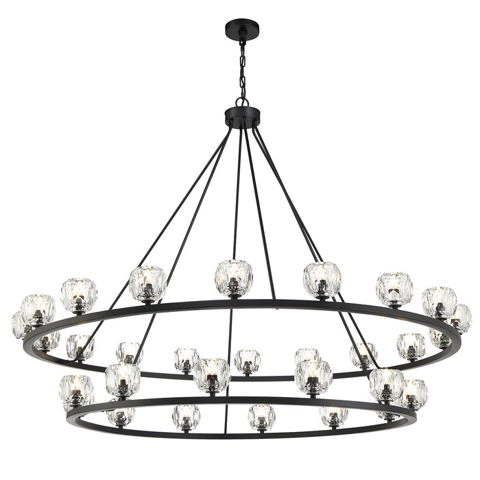 Crystorama ARA-10269-MK Aragon LED Chandelier Matte Black Main Image.jpg