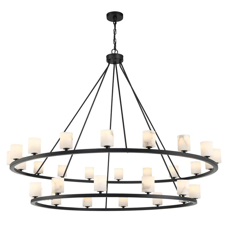 Crystorama ARA-10269-MK-ST Aragon LED Chandelier Matte Black Main Image.jpg