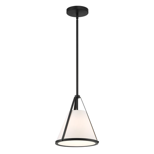 Crystorama FUL-900-BK Fulton One Light Pendant Black Main Image.jpg