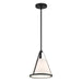 Crystorama FUL-900-BK Fulton One Light Pendant Black Main Image.jpg