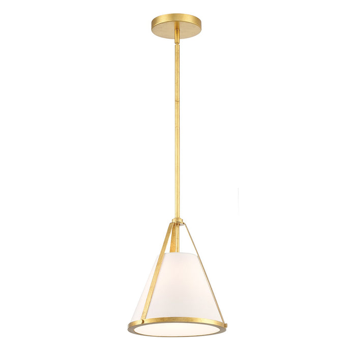 Crystorama FUL-900-GA Fulton One Light Pendant Antique Gold Main Image.jpg
