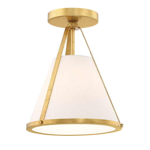 Crystorama FUL-900-GA_CEILING Fulton One Light Semi Flush Mount Antique Gold Main Image.jpg