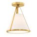 Crystorama FUL-900-GA_CEILING Fulton One Light Semi Flush Mount Antique Gold Main Image.jpg