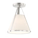 Crystorama FUL-900-PN_CEILING Fulton One Light Semi Flush Mount Polished Nickel Main Image.jpg