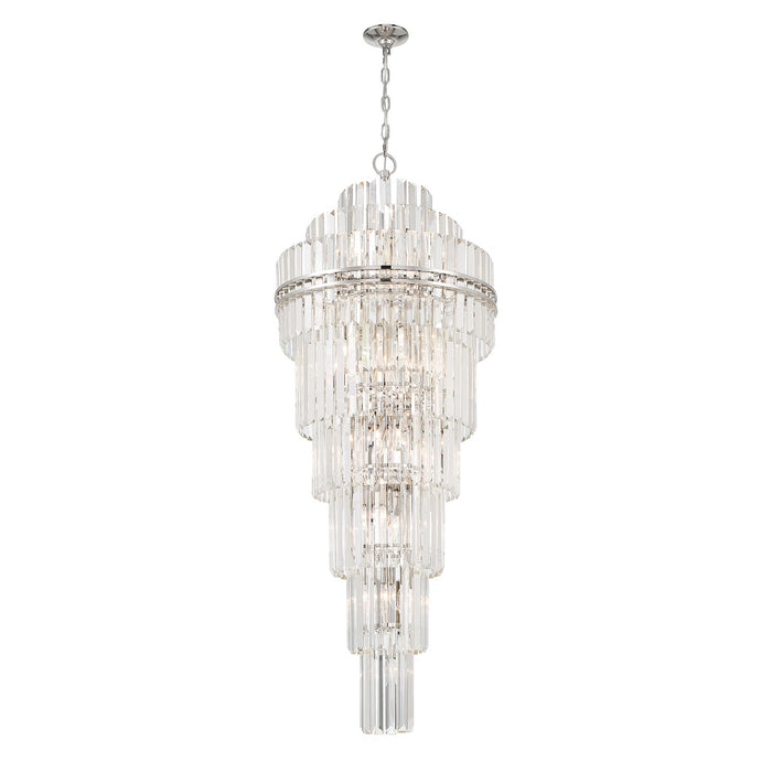 Crystorama HAY-1419-PN Hayes 31 Light Chandelier Polished Nickel Main Image.jpg