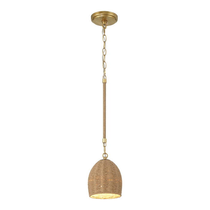 Crystorama JAC-10502-SG Jace LED Mini Pendant Soft Gold Main Image.jpg