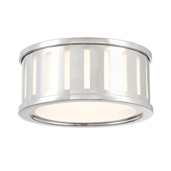 Crystorama KEN-2200-PN Kendal Two Light Flush Mount Polished Nickel Main Image.jpg