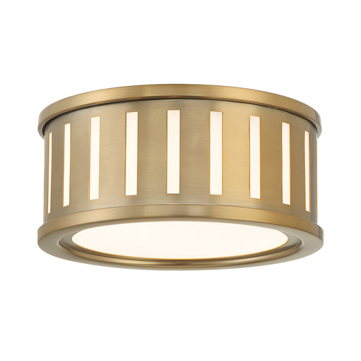 Crystorama KEN-2200-VG Kendal Two Light Flush Mount Vibrant Gold Main Image.jpg