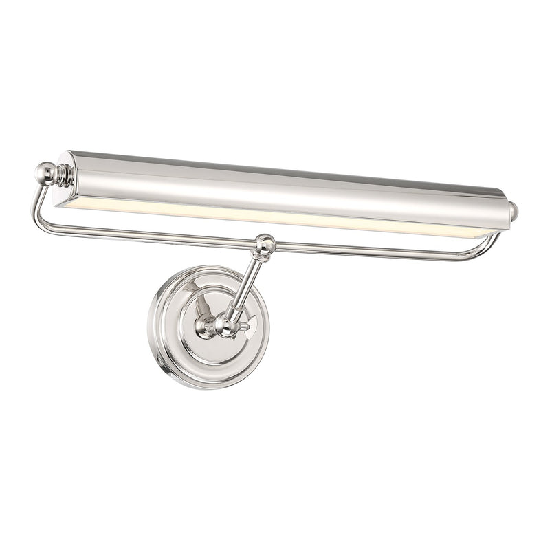 Crystorama MLR-202-PN Miller LED Wall Sconce Polished Nickel Main Image.jpg
