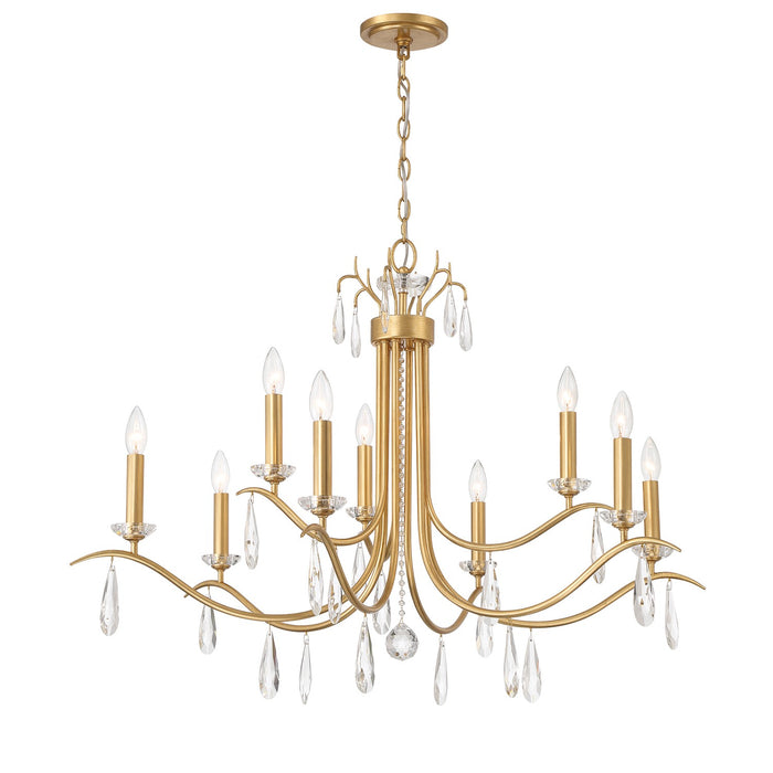 Crystorama ROL-18819-GA Rollins Nine Light Chandelier Antique Gold Main Image.jpg