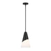 Crystorama TOR-901-MK Tori One Light Pendant Matte Black Main Image.jpg