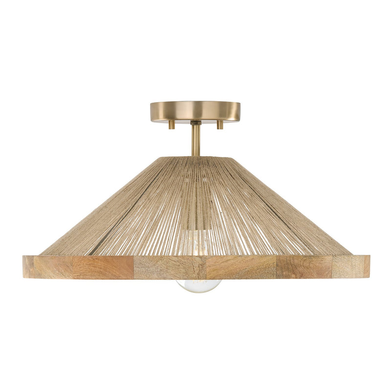 Capital Lighting 252811MA Maya One Light Semi Flush Mount, Matte Brass Main Image.jpg