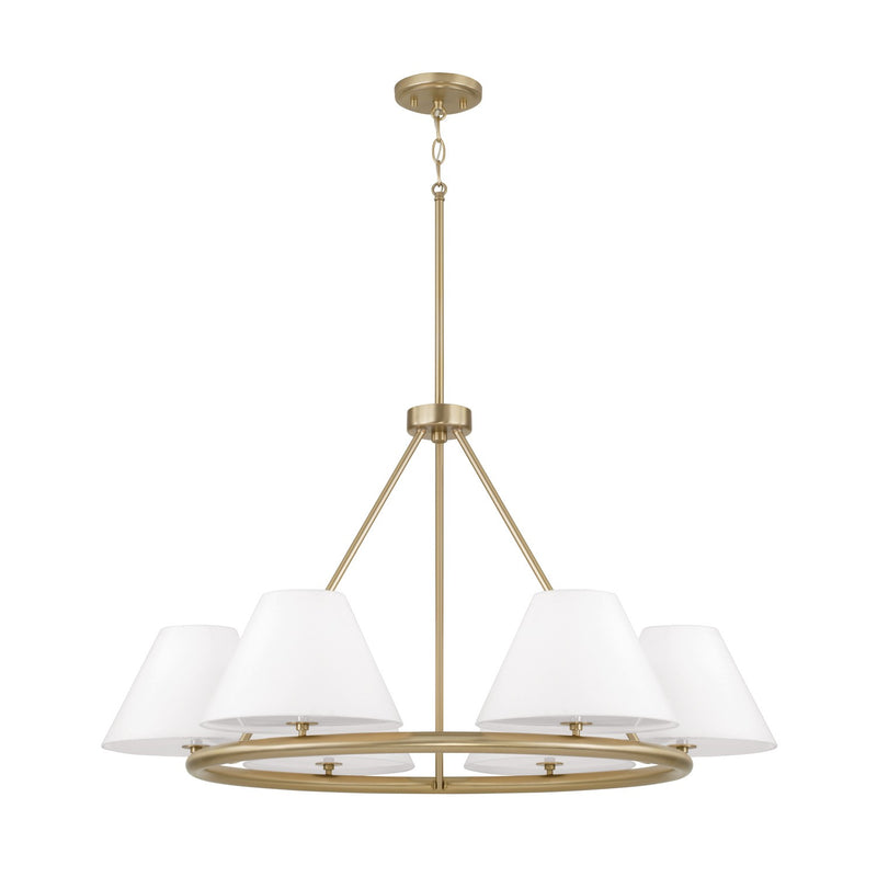 Capital Lighting 453261MA Parson Six Light Chandelier, Matte Brass Main Image.jpg