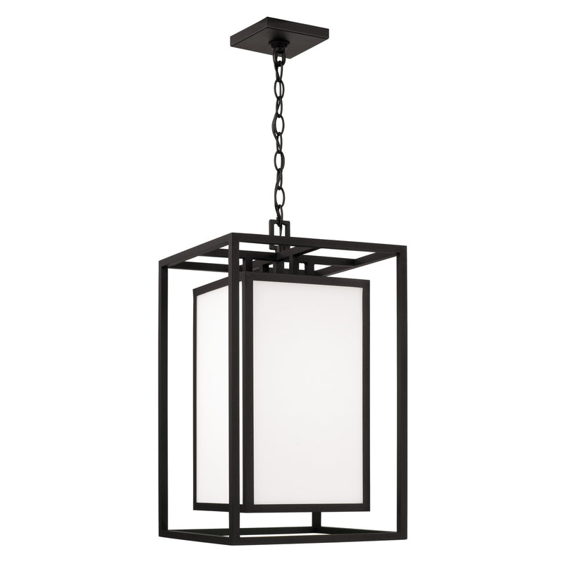Capital Lighting 953114BK Aiden One Light Outdoor Hanging Lantern, Black Main Image.jpg