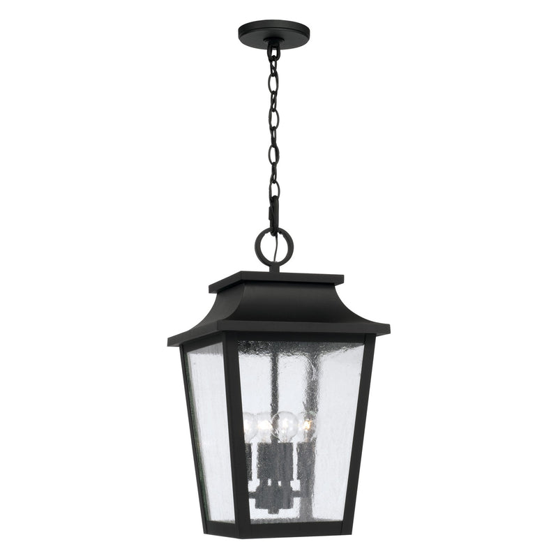 Capital Lighting 953344BK Chandler Four Light Outdoor Hanging Lantern, Black Main Image.jpg