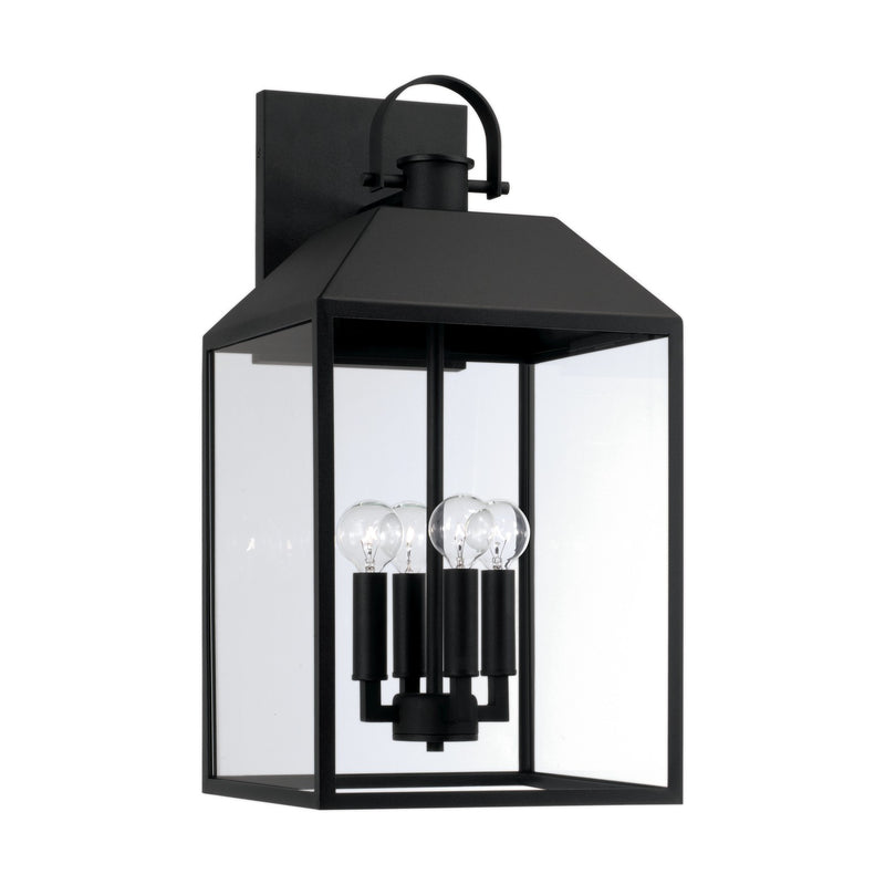 Capital Lighting 953443BK Nelson Four Light Outdoor Wall Lantern, Black Main Image.jpg