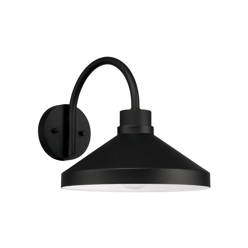 Capital Lighting 953511BK Lofton One Light Outdoor Wall Lantern, Black Main Image.jpg