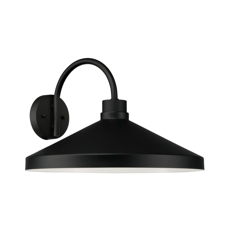 Capital Lighting 953513BK Lofton One Light Outdoor Wall Lantern, Black Main Image.jpg
