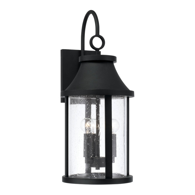 Capital Lighting 953631BK Bridger Three Light Outdoor Wall Lantern, Black Main Image.jpg