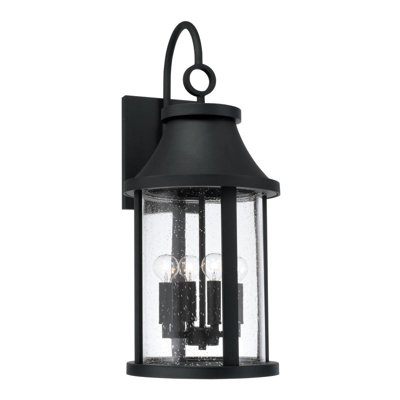 Capital Lighting 953641BK Bridger Four Light Outdoor Wall Lantern, Black Main Image.jpg