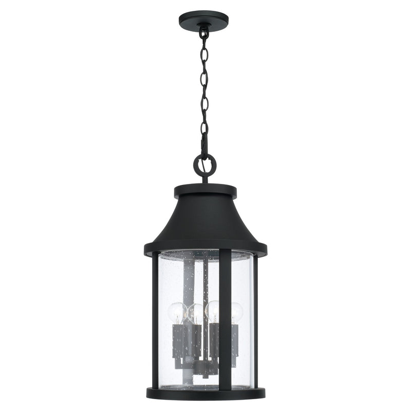 Capital Lighting 953644BK Bridger Four Light Outdoor Hanging Lantern, Black Main Image.jpg