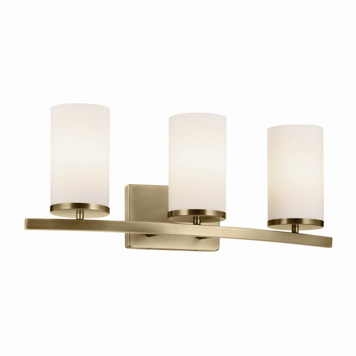 Kichler 45497NBR Three Light Bath, Natural Brass
