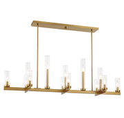 Savoy House 1-2636-13-322 13 Light Linear Chandelier, Warm Brass