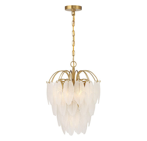 Savoy House 1-3507-5-322 Five Light Chandelier, Warm Brass