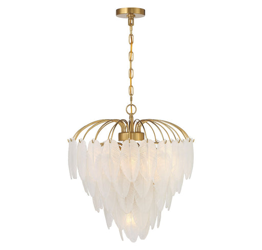 Savoy House 1-3508-6-322 Six Light Chandelier, Warm Brass