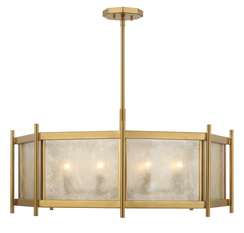 Savoy House 1-3803-8-322 Eight Light Chandelier, Warm Brass