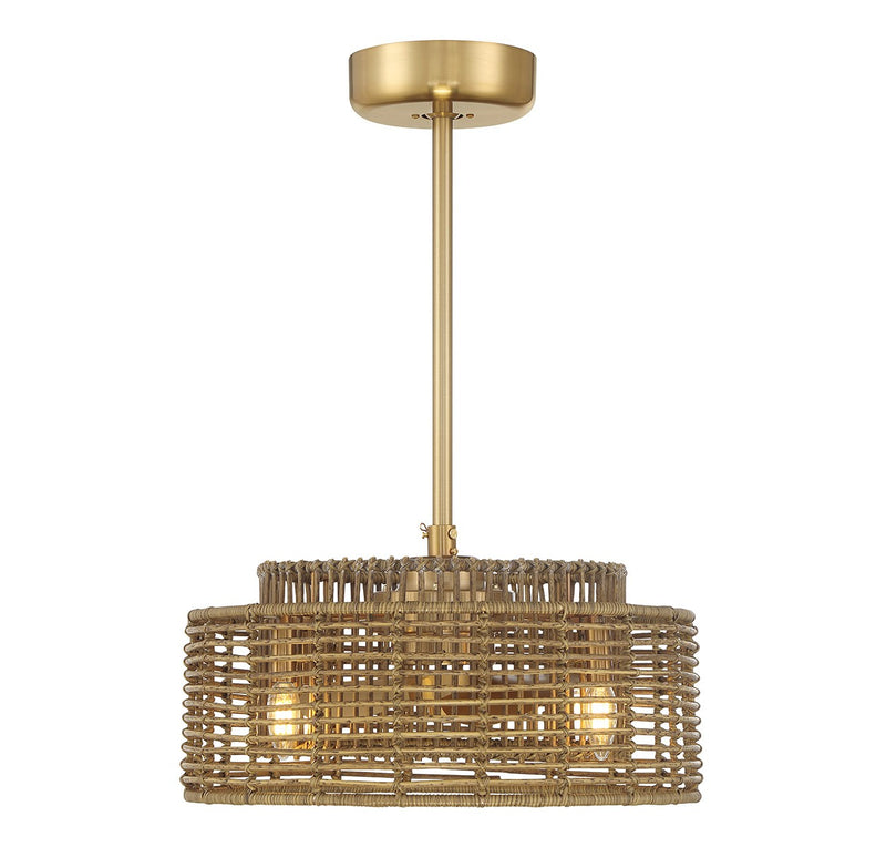 Savoy House 20-FD-155-322 LED Fan D'Lier, Warm Brass