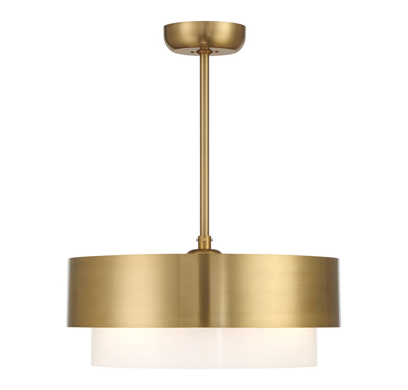 Savoy House 22-FD-445-322 LED Fan D'Lier, Warm Brass