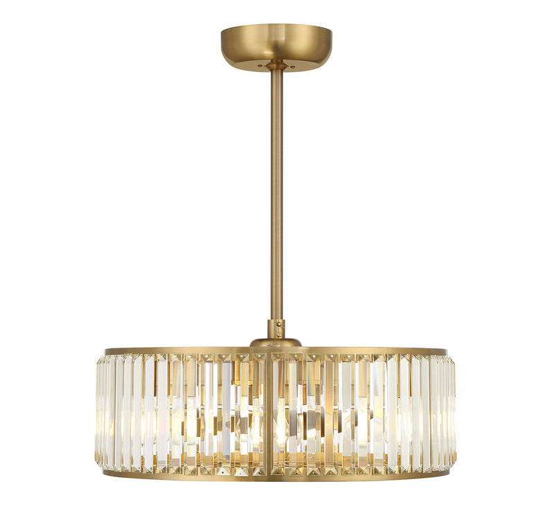 Savoy House 23-FD-245-322 LED Fan D'Lier, Warm Brass