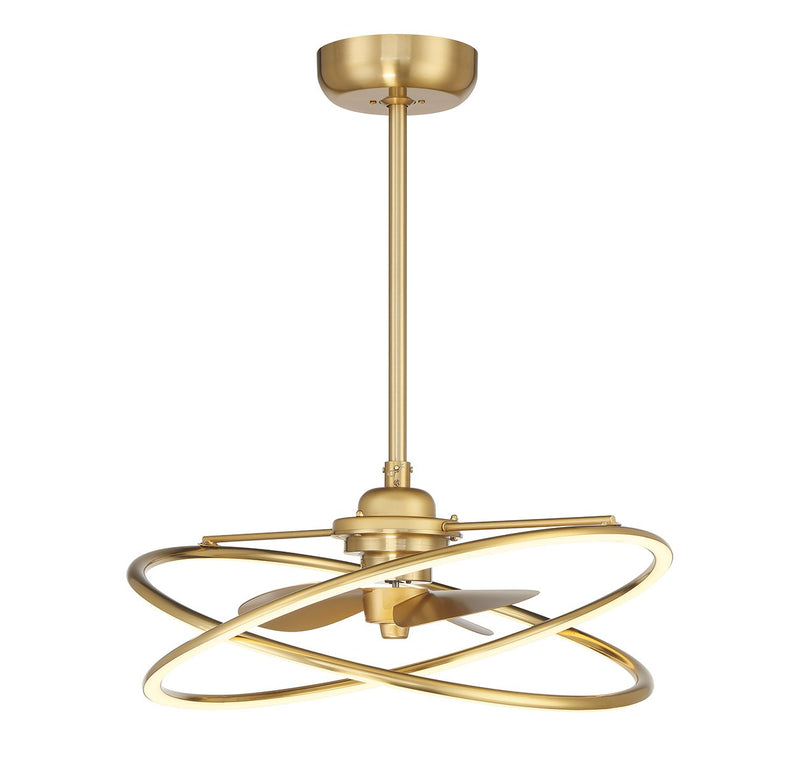 Savoy House 24-FD-745-322 LED Fan D'Lier, Warm Brass