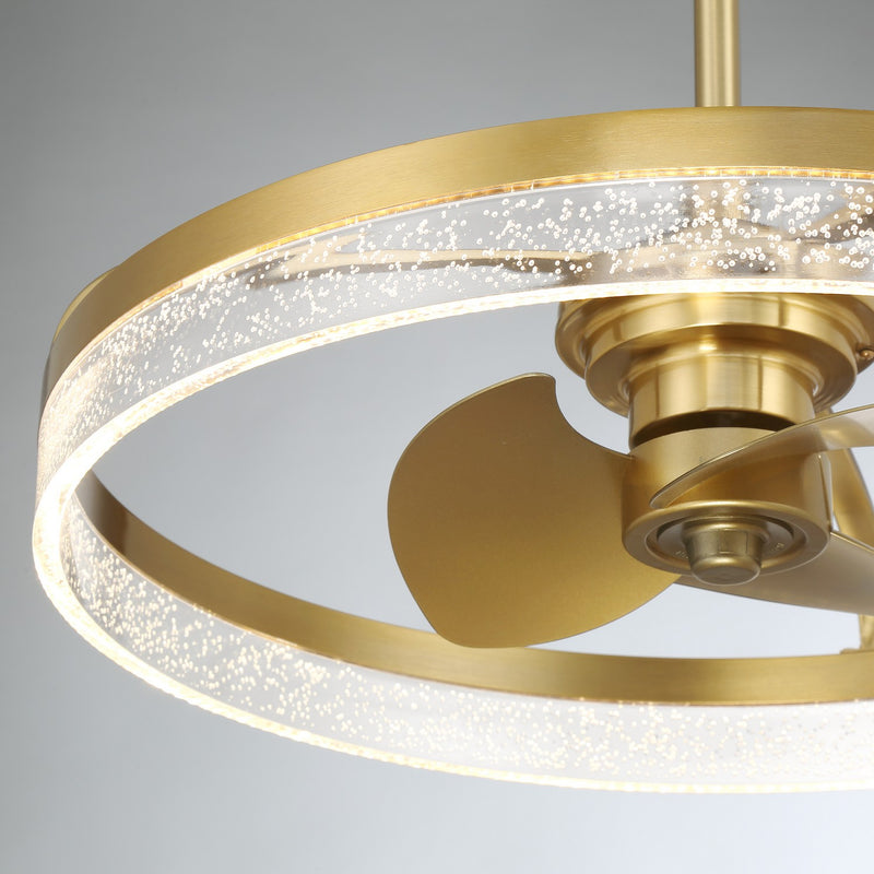 Savoy House 24-FD-845-322 LED Fan D'Lier, Warm Brass (2)